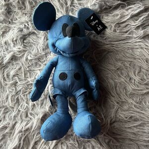 Disney x AE Mickey Mouse denim plush NWT